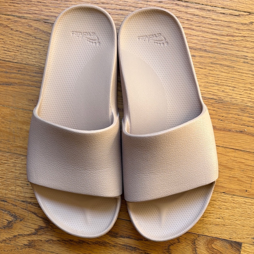 Archies Cream Slide Sandals